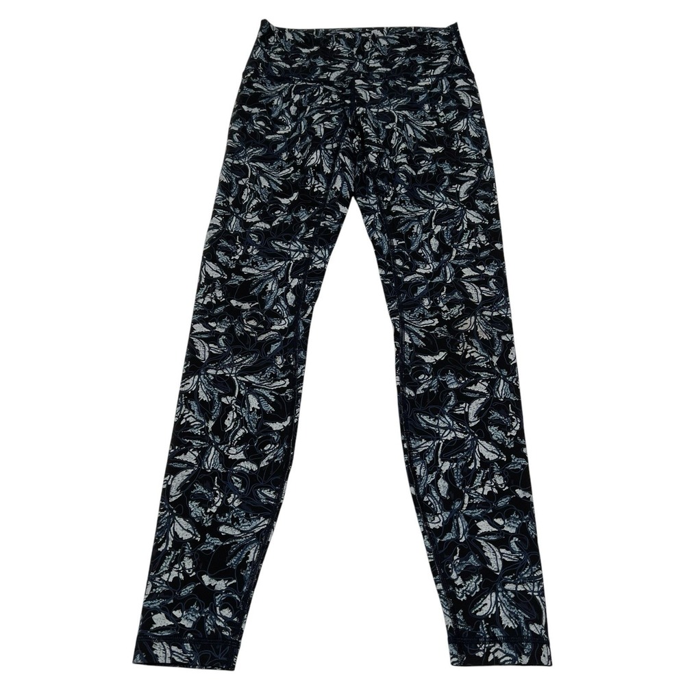 Lululemon Wunder Under Hi-Rise Tight 28" Embellished Multi Blue Black Size 6 ECU